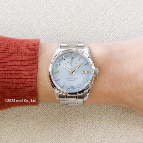 [Orient Star] ORIENT STAR Automatic Watch Contemporary Date Mechanical Made in Japan 2 Year Domestic Manufacturer Warranty RK-AU0109L Men's Ice Blue