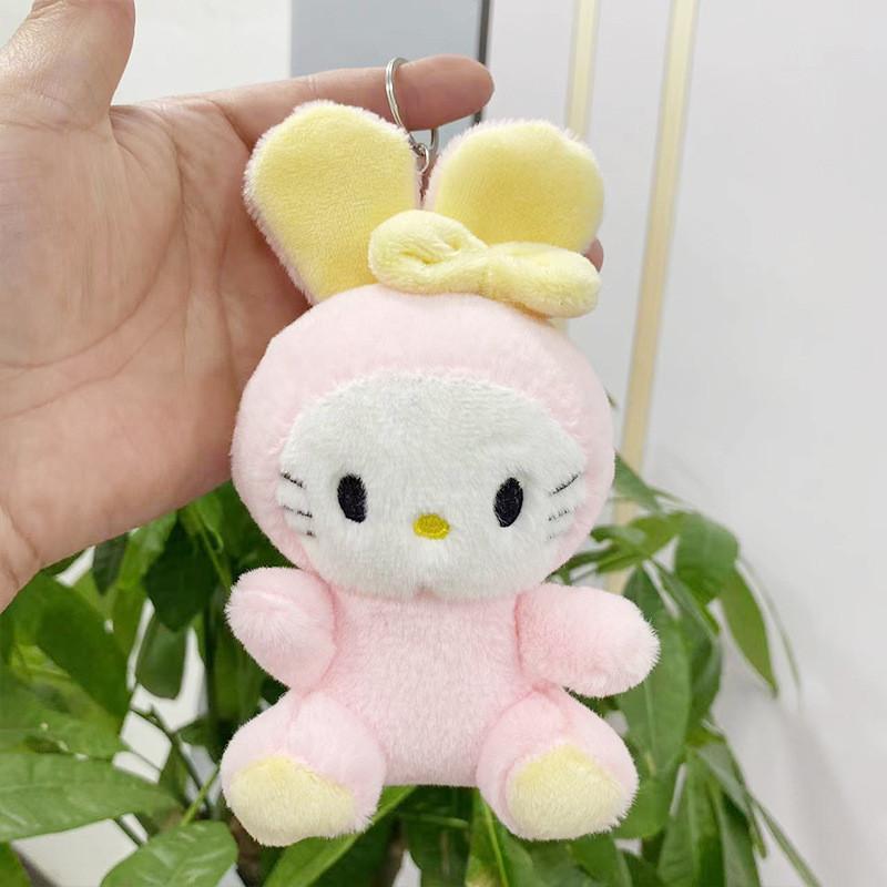 Charming Plush Bunny Keychain Delightful Rabbit Doll For Kids Ideal Gift
