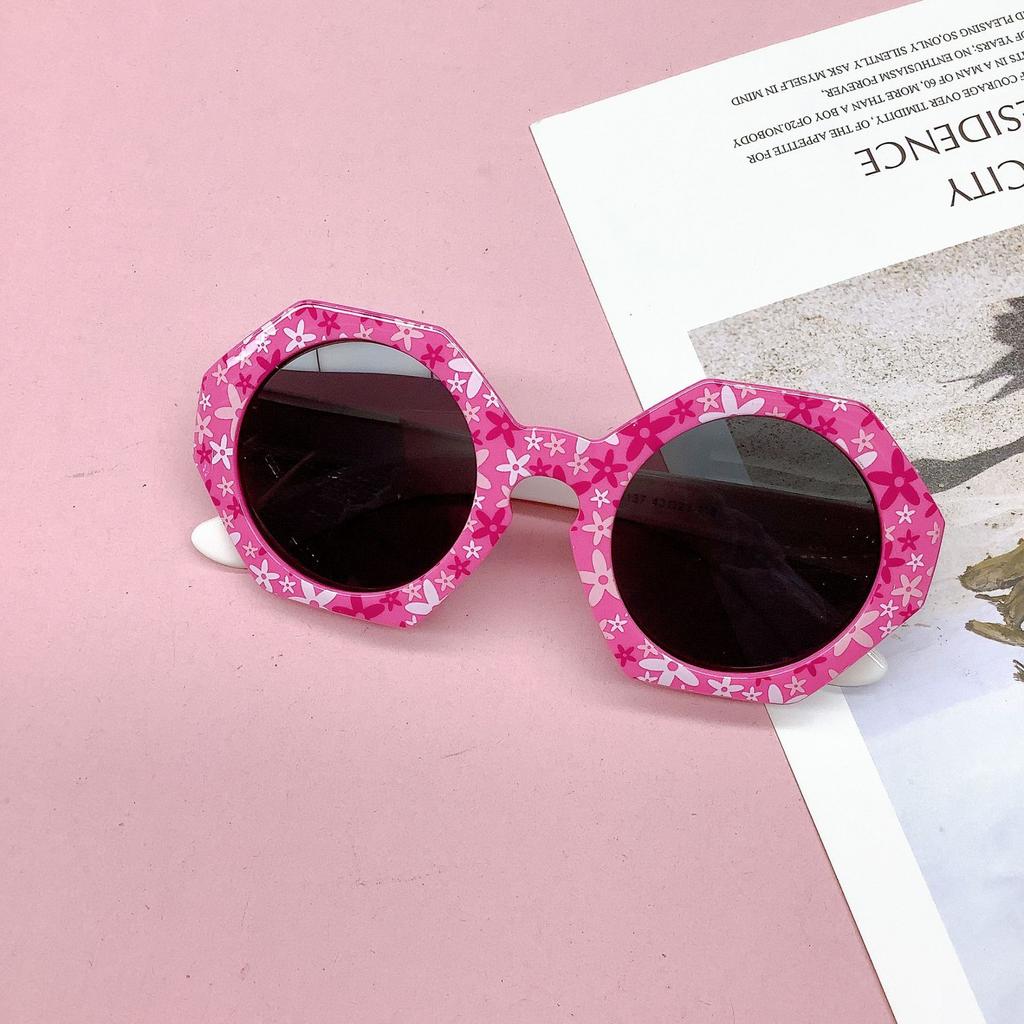 Детские солнцезащитные очки Модная ромбовидная сумка Цветок Защита от УФ-лучей Тренд Мальчики и девочки Детские солнцезащитные очки Солнцезащитные очки