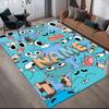 Custom Name,Gumball Home Sofa Decoration for Living Room & Bedroom, Non‑Slip Play Flannel Floor Mat for Game Room