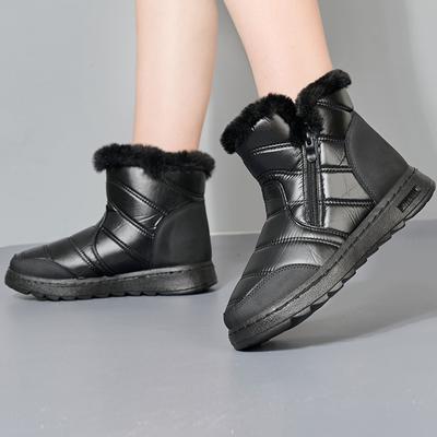 Женские зимние повседневные легкие ботильоны женские водонепроницаемые зимние ботинки для снега на платформе теплая хлопковая обувь