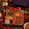 Decorative Tray for Fruit Cheese Christmas Snack Serving Tray, Divided Holiday Appetizer Platter, Cute Snowman/Tree/Penguin/Cow Shaped Table