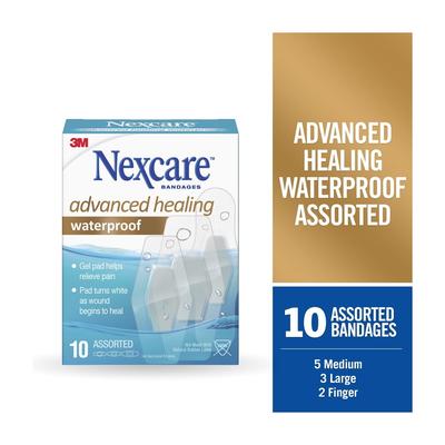 Водонепроницаемые пластыри Nexcare Advanced Healing, разные размеры, 10 шт./6 шт.