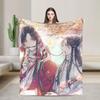 Tian Guan Ci Fu Blankets Anime Yaoi Lgbt Boy Love Plush Vintage Warm Throw Blanket for Bedding Lounge Autumn/Winter