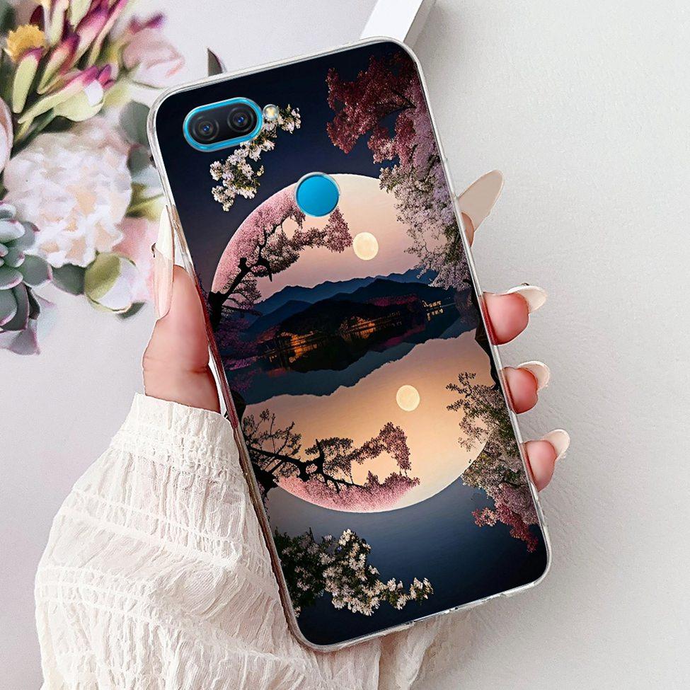 Clear For Oppo A12 CPH2077 CPH2083 Cover For Oppo A12 Case Luxury Butterfly Love Fashion Flowers Cool Lion Cute Painted
