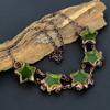 Peridot Gemstone Necklace, Handmade Copper Electroformed Jewelry, Wonderful Star Shape Necklace Jewelry For Women