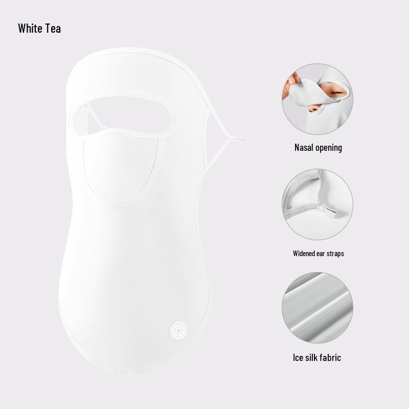 Женская летняя маска для лица из ледяного шелка с защитой от УФ-лучей для велоспорта и гольфа - XTJ91