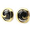 [N0256] - Designer Earrings 'Sissi' Black Gold