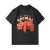 Men's 100% Cotton Crew Neck Short Sleeve T-Shirt, Cute Sleeping Red Panda My Spirit Animal Print Casual Comfortable Lightweight Tee for Daily Wear