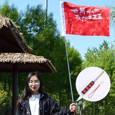 Горячая распродажа Прочный флагшток Легко переносить Телескопический флагшток Нескользящая ручка Портативный ручной Указка для обучения