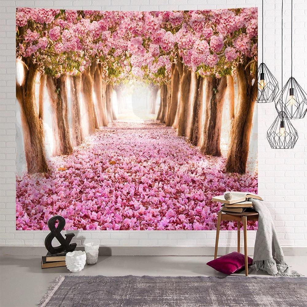 150 x 150 см Весенний фон Цветы Дерево Цветочные лепестки Фотография Фон Детский душ Фотостудия Реквизит Девочка Младенец Взрослый Портрет Обои