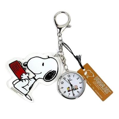 Женские аналоговые часы-брелок Fieldwork Snoopy, серебристые, PNT035-4