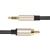 Кабель RCA на 3,5 мм Штекер RCA на AUX Кабель Плетеный к RCA Стереокабель Кабель RCA