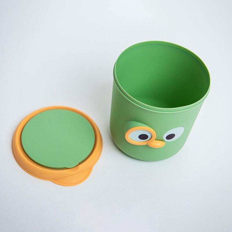 Милое мультяшное настольное мусорное ведро, маленькое мусорное ведро с крышкой, мусорное ведро для спальни, мусорное ведро, коробка для хранения чистого рабочего места, домашняя настольная мусорка