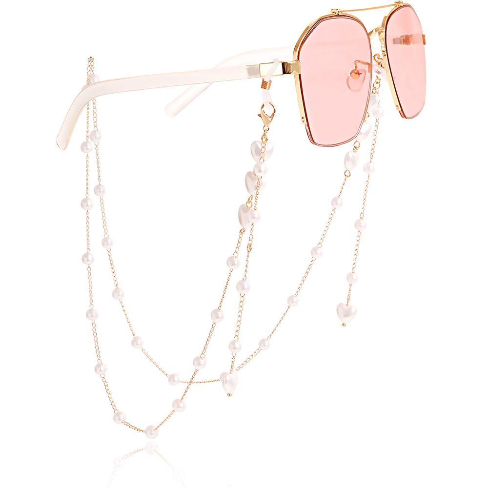 Ремешок для маски для лица, солнцезащитные очки, цепочки для очков, ремешок для маски, противоскользящая цепочка для проигрыша, жемчужная цепочка для очков