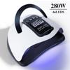 Nail Lamp for Manicure 280W Gel Polish Drying Machine with Large LCD Touch 66LEDS Smart Nail Dryer