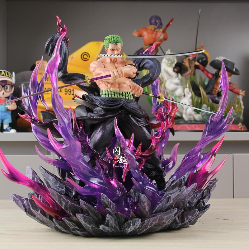 Последняя Хит Продаж JT Toys Фигурка Аниме One Piece Разозленный Зоро Статуэтка из ПВХ Коллекционная Фигурка Украшение Комнаты Рождественские Подарки