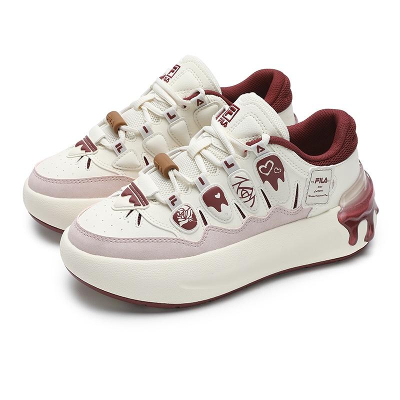 FILA CARROT Shoes Low top Skateboard Shoes Women's Antique White F12W512143FAW