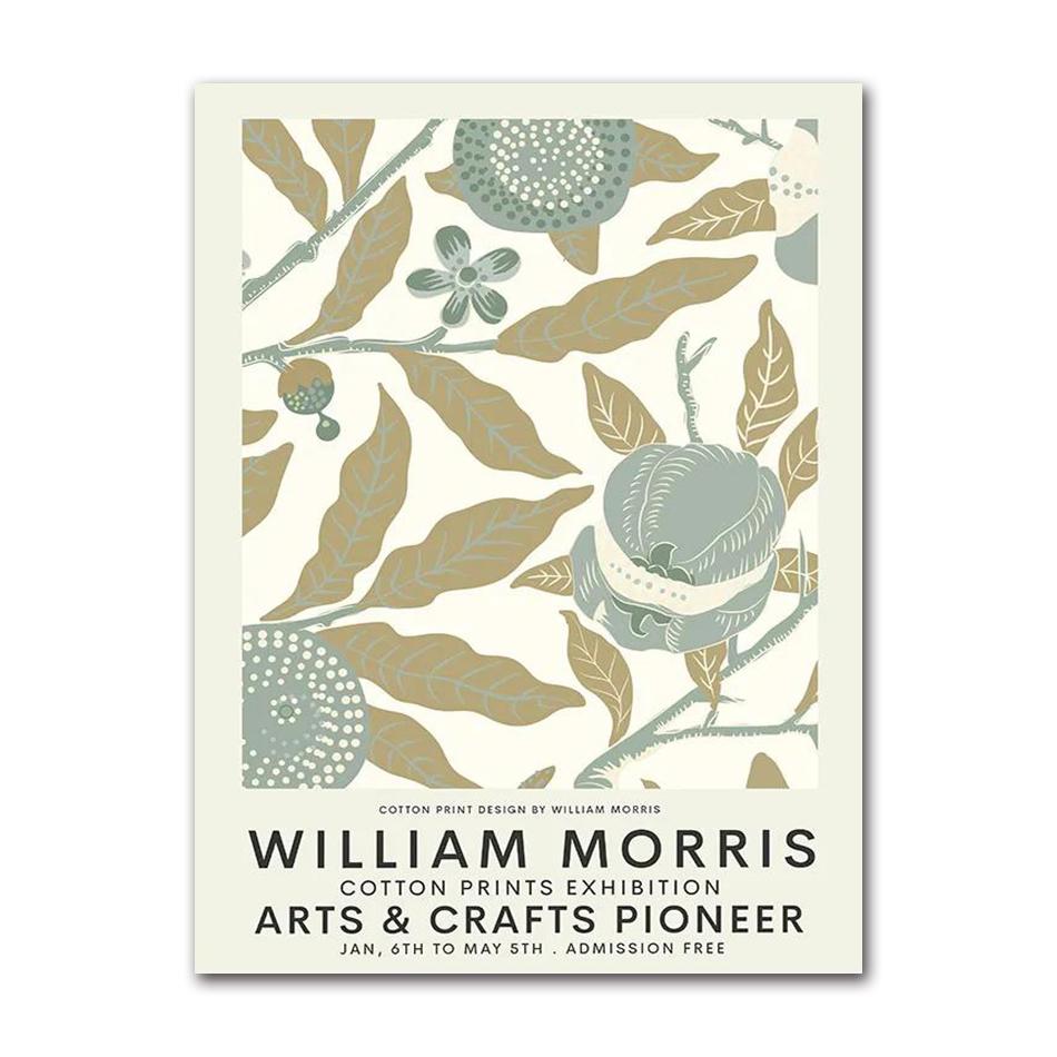 William Morris Museum Exhibition Gallery Wall Art Canvas Painting Nordic Posters And Prints Wall Pictures For Living Room Decor