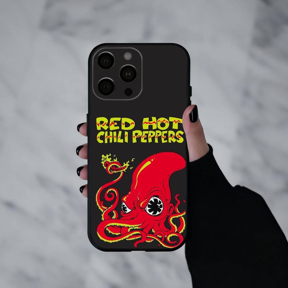 U-Unforgettable Red Hot Chili P-Peppers Bnd Phone Case For iPhone 17pro, 16,15,14,13,12,11 X XR Plus,Others Soft Black Cover