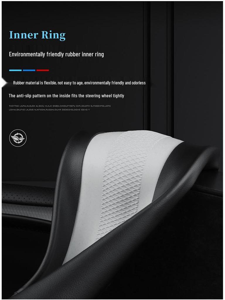 Leather Steering Wheel Cover for Range Rover Sport, Discovery, Freelander, Aurora