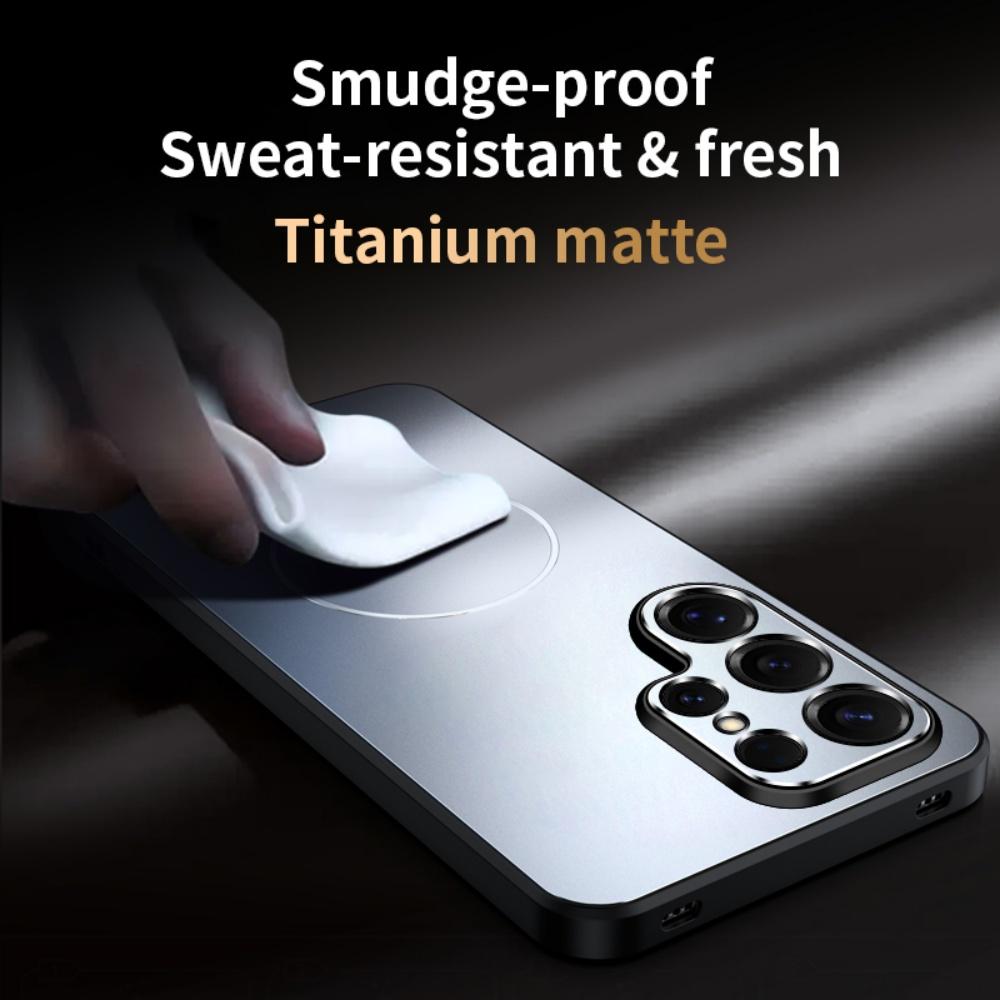 Для Magsafe Ультратонкий Магнитный Чехол для Телефона Для Samsung S26 S25 A56 A36 A26 Ultra Plus Беспроводная Зарядка Металлический Цвет Задняя Крышка