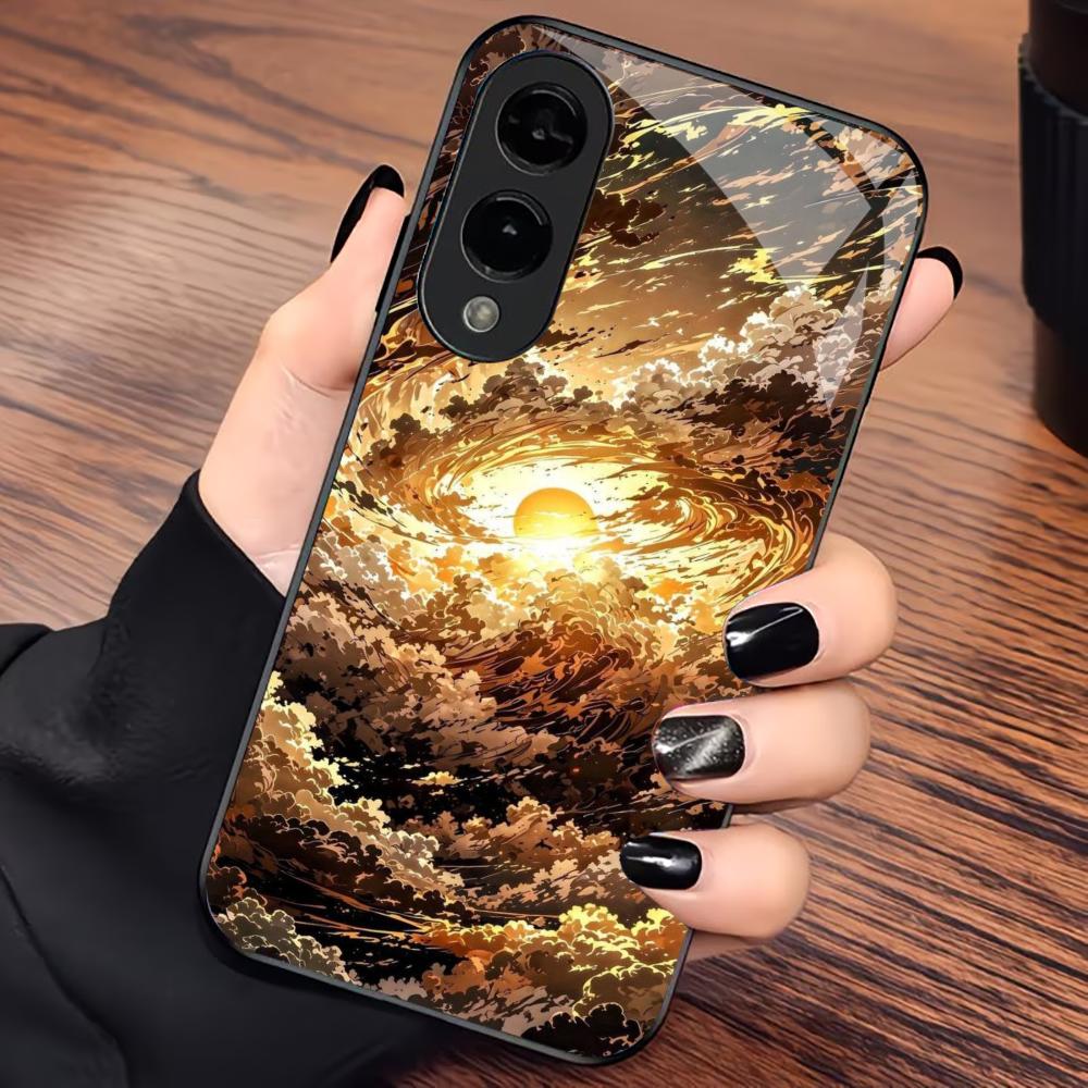 Corona Изысканная Атмосфера Чехол для Телефона Стеклянный Чехол для Samsung Galaxy S26 S25 S24 S23 S22 S21 FE, Ultra, Plus Ударопрочный