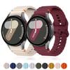 Спортивный ремешок для Samsung Galaxy watch 7/FE/4/5/6 classic/5 Pro 40 44 мм Без зазоров correa bracelet силиконовый ремень ремешки Galaxy watch 7