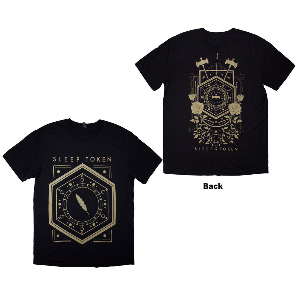 Sleep Token TShirt Emergence Feathered Host Black Back Print OFFICIAL NEW