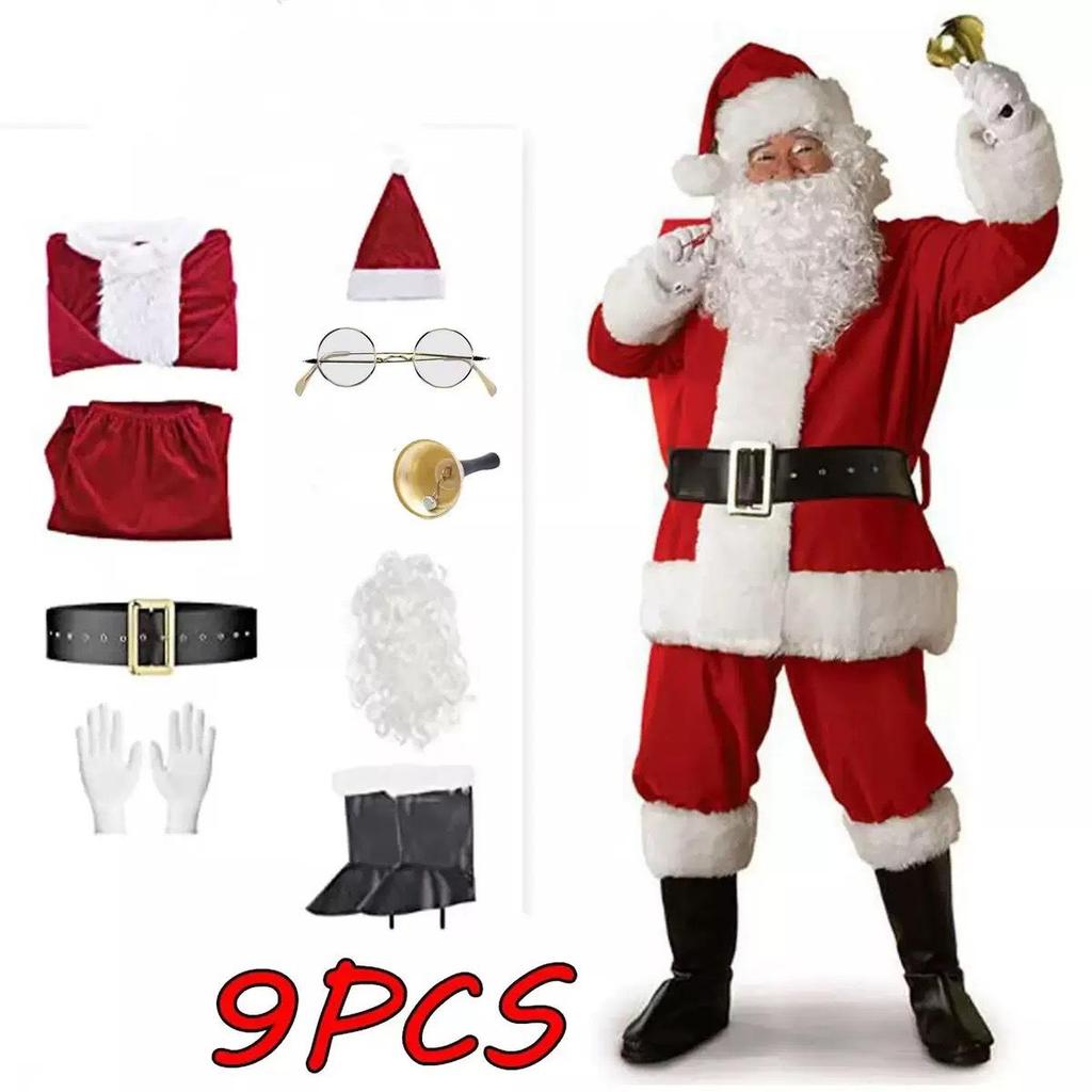 Santa Claus Plus Size Extra Thick Christmas Costume - Classic Style