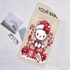 1pc HelloKitty19 Beach Towel with Custom Name, Beach/Swimming/Bath/Picnic/Camping Towel, Suitable for Seaside Beaches