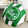 Saint Gall Green And White Heritage Umbrella Folding umbrella, automatic umbrella 8-Frame for Travel, camping Use Gift for Halloween Christmas