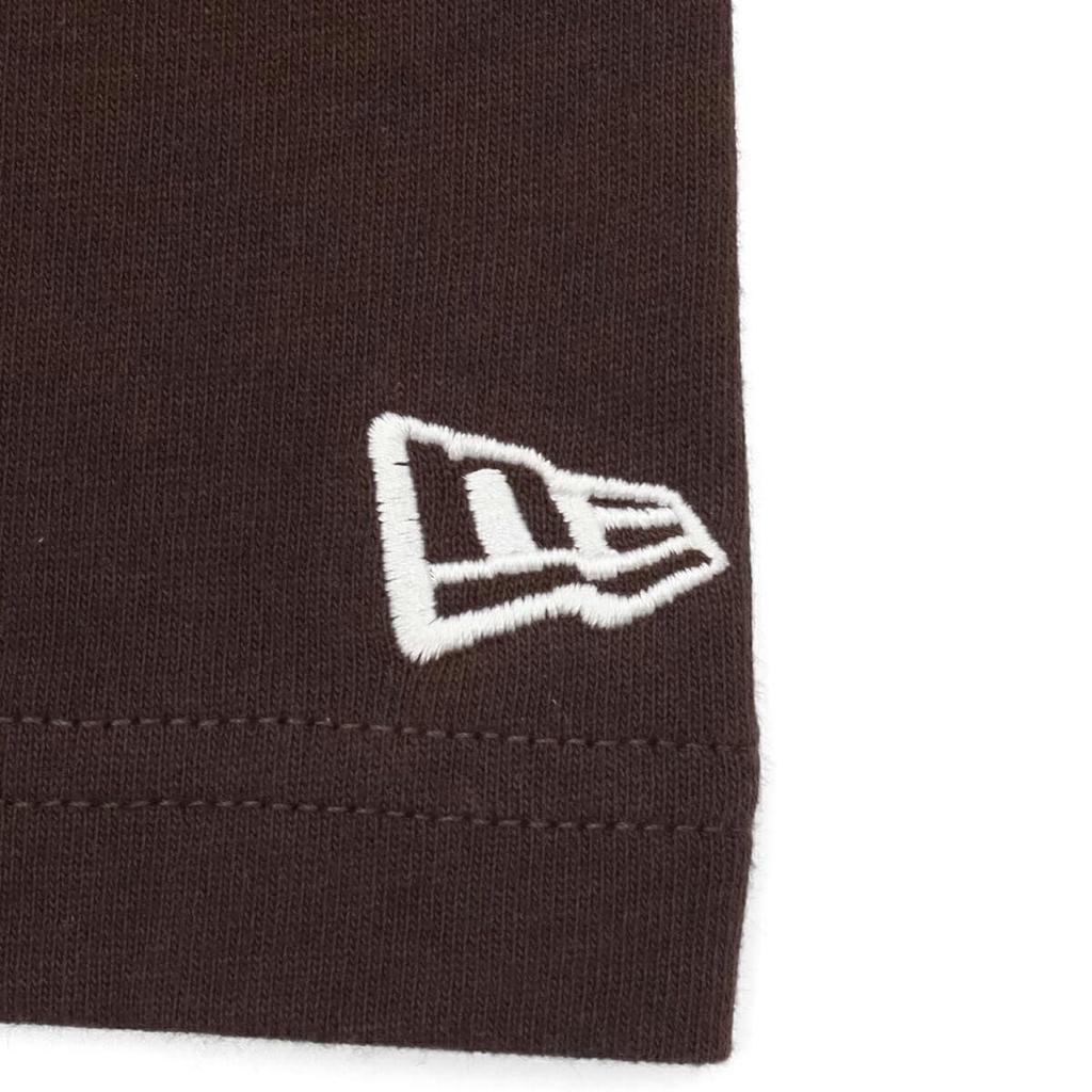NEW ERA Short Sleeve Oversized Burnt Wood White Box Logo M T-Shirt