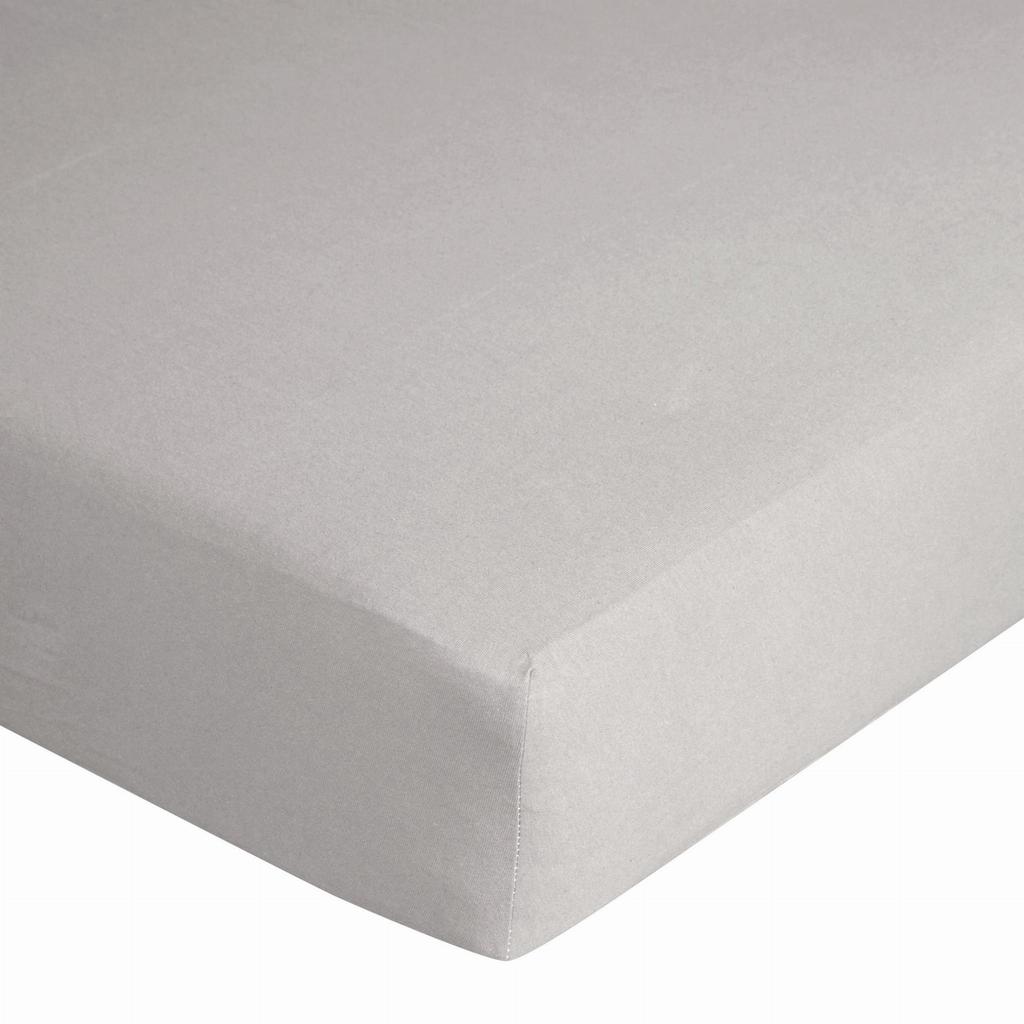 Jersey Design91 Fitted Sheet 140X200 Silver 1 Pc