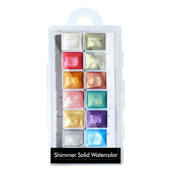 Yousheng Watercolor Nail Solid Paint Перламутровая легкая пигментная краска для ногтей с блестками для женщин