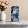 R-Ретро D-джинсовые нашивки Чехол для телефона для Samsung S25,24,23,22,30,21,10,9,Ultra,Plus,Lite,FE,4,5 G Мягкий черный чехол