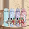 1PC Space Astronaut Planet Scene 750ml Color Plastic Sports Water Bottle Leakproof Flip Straw Lid Suitable for Sports Office Home Use