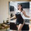 Ретро Металлическое Настенное Искусство Черный Фартук Женщина Кухонный Декор Винтажный 8x12 Дюймов