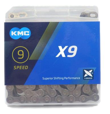 Скорость цепи KMC X9 114звеньев 9S/9 скоростей/9 [элемент]