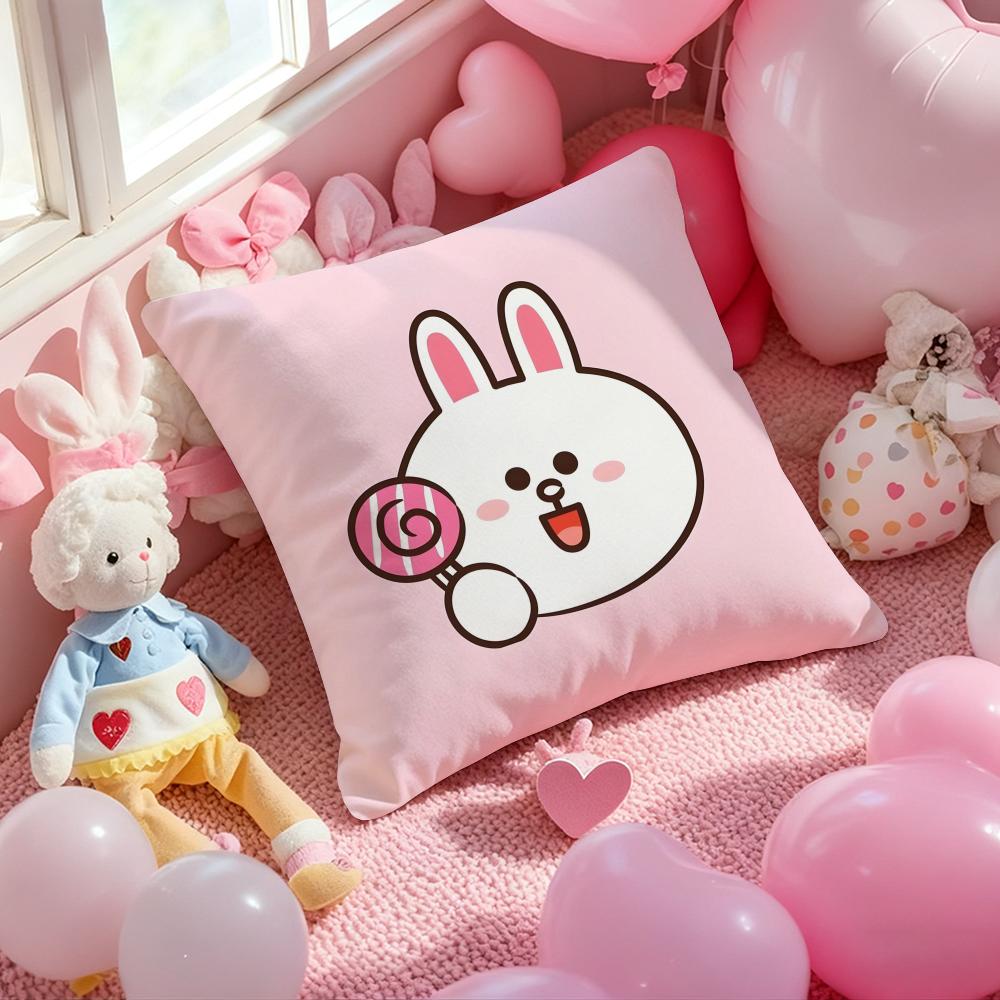LINE FRIENDS коричневый медведь и конни Чехол для подушки с принтом Наволочка для гостиной дивана Чехол для подушки и декор спальни