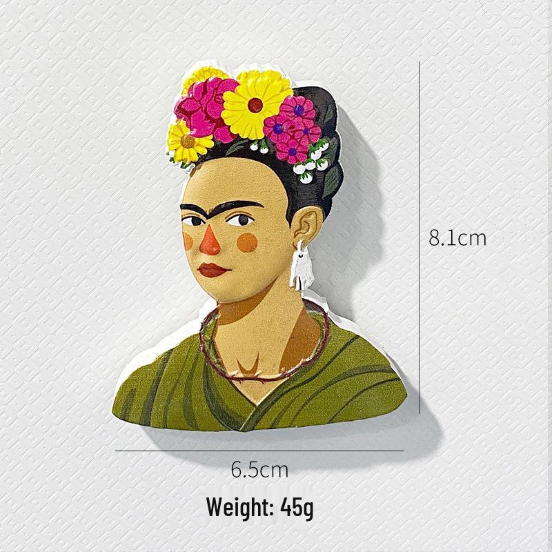 3D Полимерный Магнит на Холодильник: Знаменитая картина Ретро наклейка с персонажем