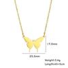Cute Butterfly Necklace for Women Charms Choker Party Stainless Steel Jewelry Gift