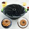 Cake Mold Food Grade Heat-resistant Non-stick Threaded DIY Silicone Chiffon Cake Pan Spiral Donut Mold Kitchen Gadgets