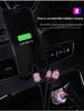 Автомобильное зарядное устройство с двумя USB-портами и алмазной инкрустацией, с интеллектуальным многофункциональным адаптером