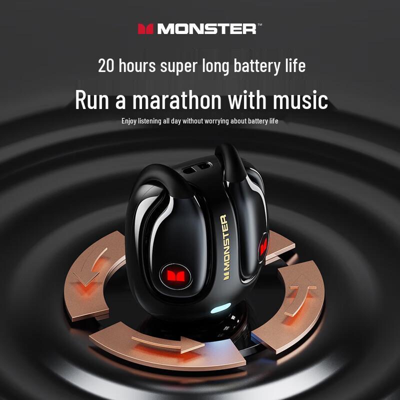 Беспроводные Bluetooth-наушники Monster MQO22 с открытым дизайном для спорта