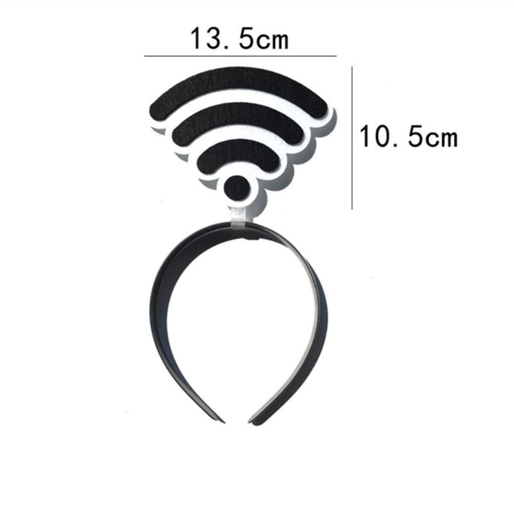 Большие повязки для волос в форме вопросительного знака, мультяшные головные уборы, макияж