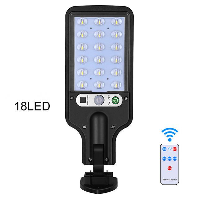 Солнечный свет с датчиком движения, уличный солнечный светильник, водонепроницаемый садовый пульт дистанционного управления для 3 режимов настенного освещения