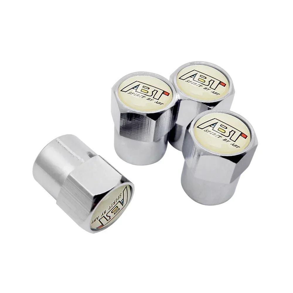 BPH1 New 4PCS Car Wheel Tire Valve Cap Cover for Volkswagen ABT R Line Polo Golf 5 6 7 Passat B5 B6 B7 Touran Bora Beetle Jetta xu2