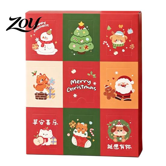 Christmas Countdown Box 2026 Empty Advent Calendar Set for DIY, to Decorative Storage Container Gift Boxes Fill, Surprise Gifts Boys Girls Teens