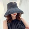 Panama Style Fisherman Hat Reversible Big Brim Hat Versatile Sun Visor Cap  for Women